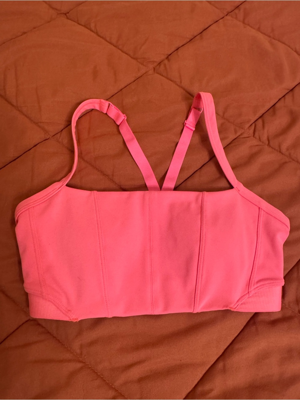 LSKD Momentum Corset Sports Bra Sugar Plum Small